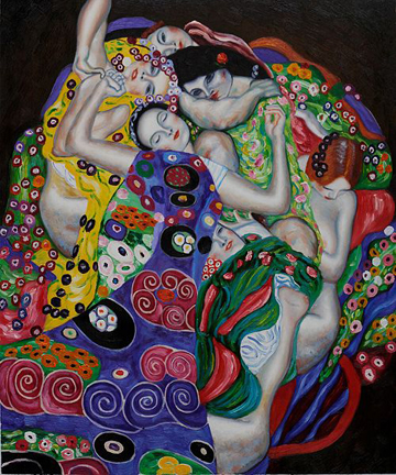 360 The Virgin Oil Painting by Gustav Klimt