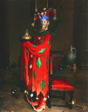 sergei-kirillov-a-jester-with-the-crown-of-monomakh-1999